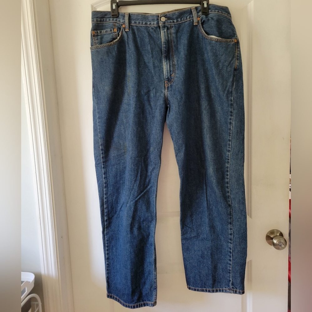Levi's 550 Relaxed Fit Blue Jeans Irregular 42x30